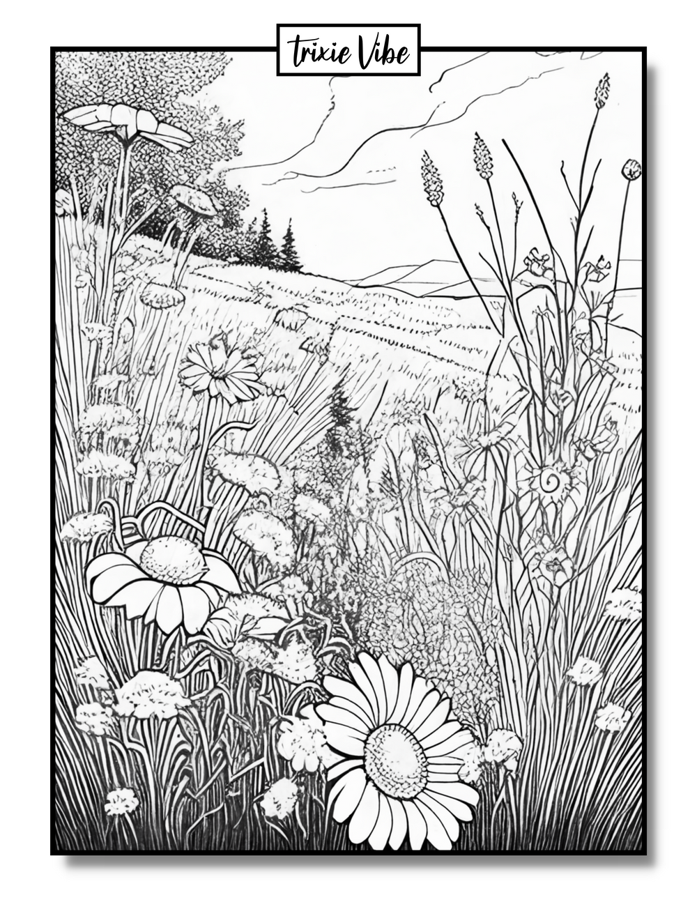 Meadow Coloring Pages: Meadow Coloring Pages