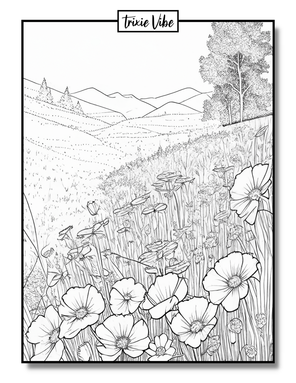Meadow Coloring Pages
