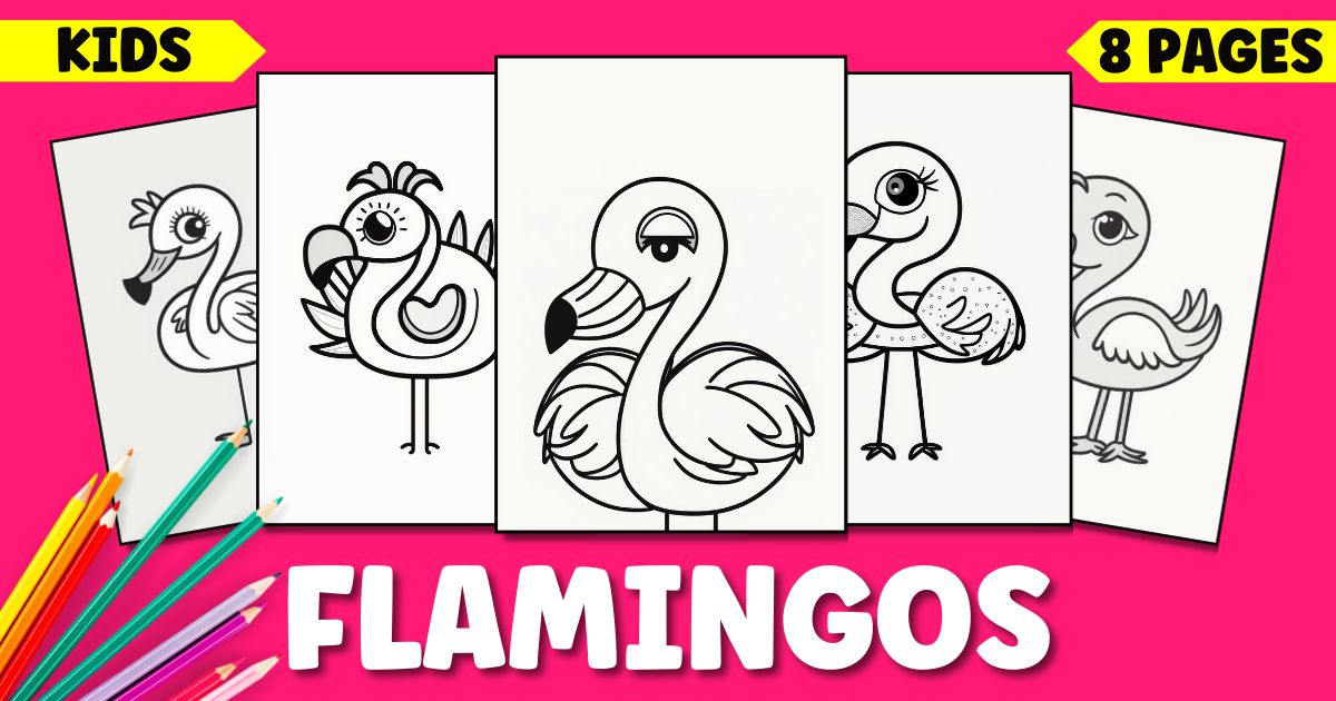 Flamingo Coloring Pages for Kids