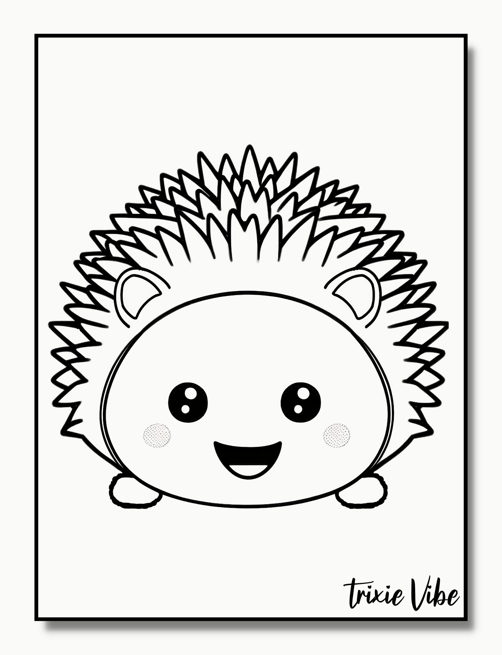Free Printable Cute Hedgehog Coloring Pages For Kids