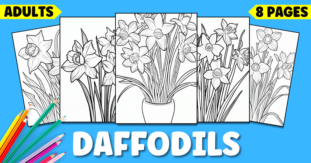 Daffodil Coloring Pages
