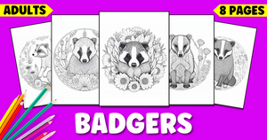 Badger Coloring Pages