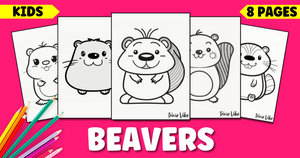 Free Printable Beaver Coloring Pages for Kids