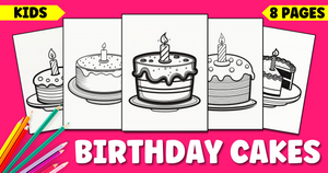 Free Printable Birthday Cake Coloring Pages