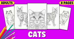 Free Printable Realistic Cat Coloring Pages for Adults