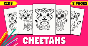 Cheetah Coloring Pages