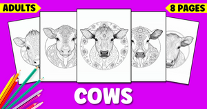 Realistic Cow Coloring Pages