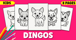 Dingo Coloring Pages for Kids