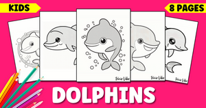 Free Printable Cute Dolphin Coloring Pages for Kids