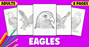 Free Realistic Eagle Coloring Pages For Adults