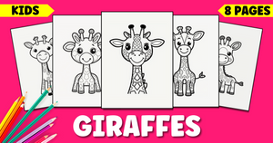 Free Printable Giraffe Coloring Pages