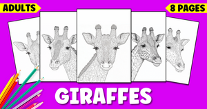 Realistic Giraffe Coloring Pages for Adults: Elevate Your Coloring Experience