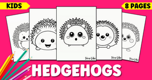 Free Printable Cute Hedgehog Coloring Pages For Kids