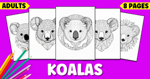 Realistic Koala Coloring Pages