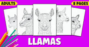 Realistic Llama Coloring Pages for Adults: A Journey into the Majestic World of Llamas