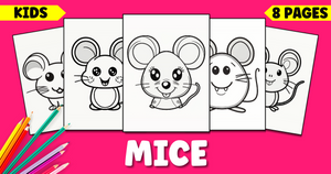 Mouse Coloring Pages for Kids