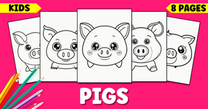 Printable Cute Pig Coloring Pages For Kids: A Piggy-licious Good Time!