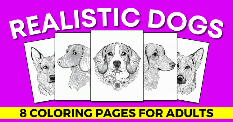 Realistic Dog Coloring Pages